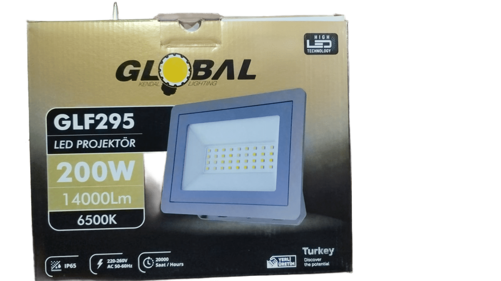 Global Led Projektör 200W Beyaz GLF295Led Projektörler