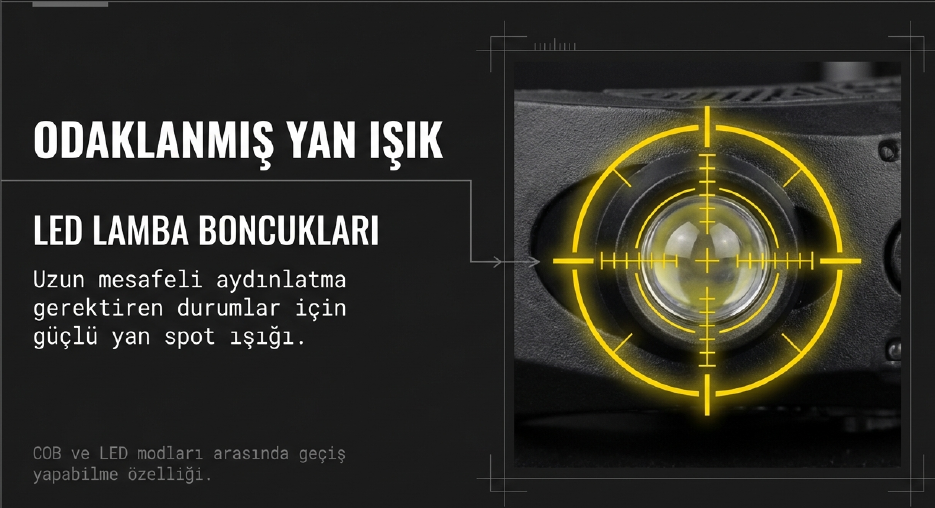 Gold Orıon Kafa Lambası Sensörlü 689-2Sensörlü Lambalar
