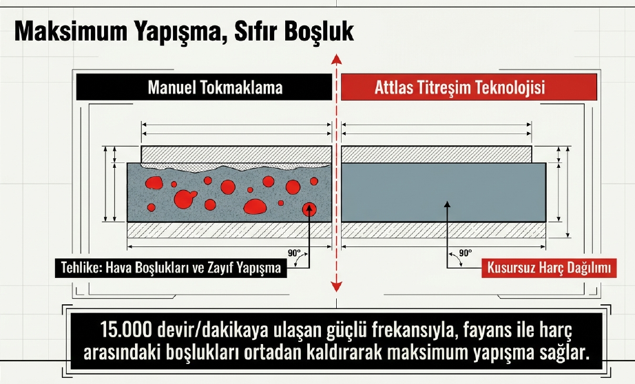 Attlas Atb 21 Ft-202C Akülü Fayans Titreşim Makinası A0104174Akülü Matkaplar