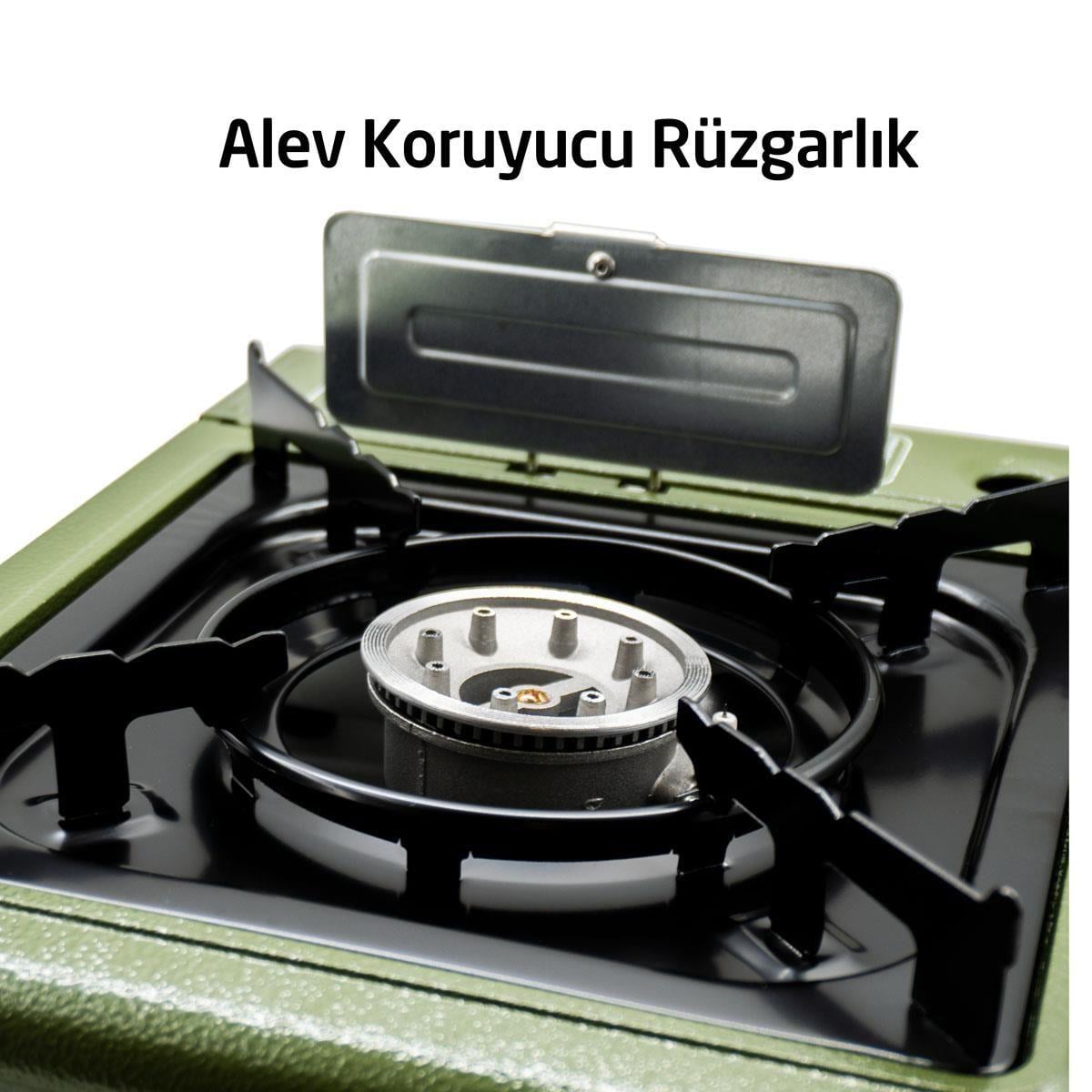 Rox Camping Tekli Portatif Kamp Ocağı 153ROX0188  YeşilKamp & Piknik Malzemeleri