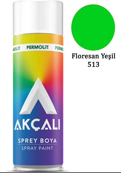 Akçalı Sprey Boya 400 ML Florosan YeşilSprey Boyalar