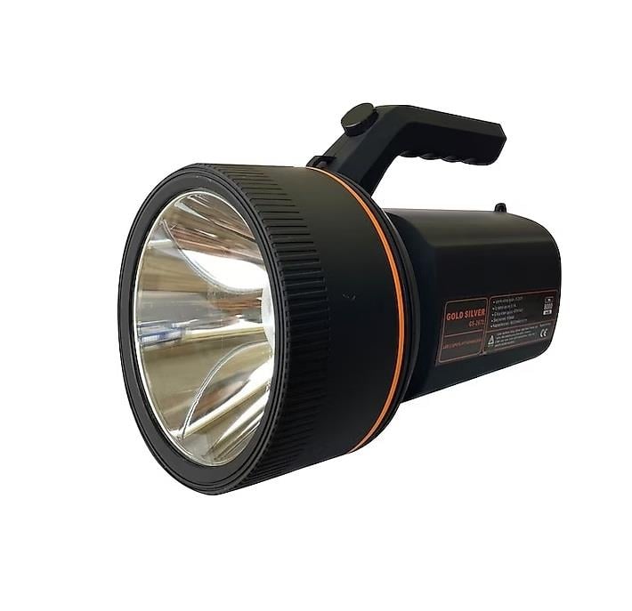 Gold GS-2671 Silver Şarjlı Florasanlı 40 Watt Kamp-Avcılık-Balıkçılık El Feneri El Fenerleri