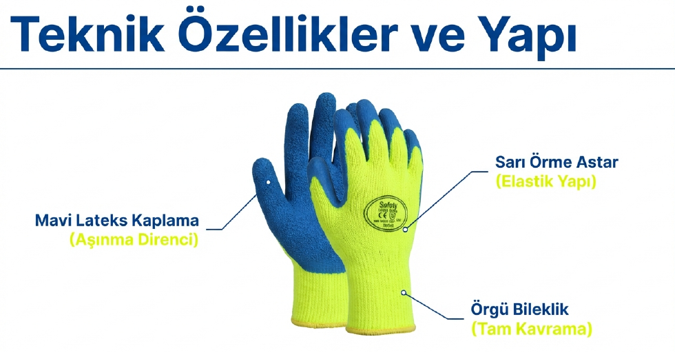 Maxsafety Lateks Kaplı İş Eldiveni Kalın No:10 LTX-012Eldivenler