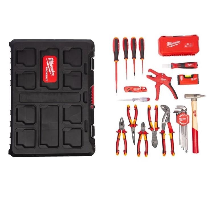 Milwaukee Packout Elektrikçi Set 62 Parça 4932499466Elektrik & Tesisat Malzemeleri
