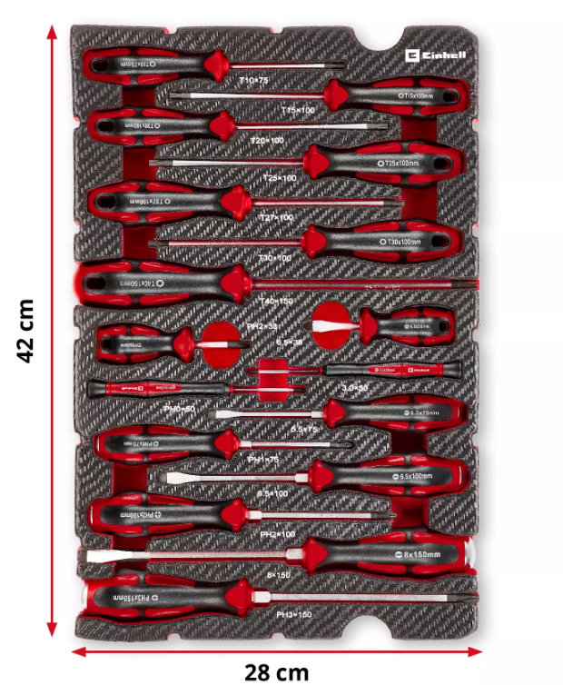 Einhell Tornavida Set 17 Parça 370525Tornavidalar