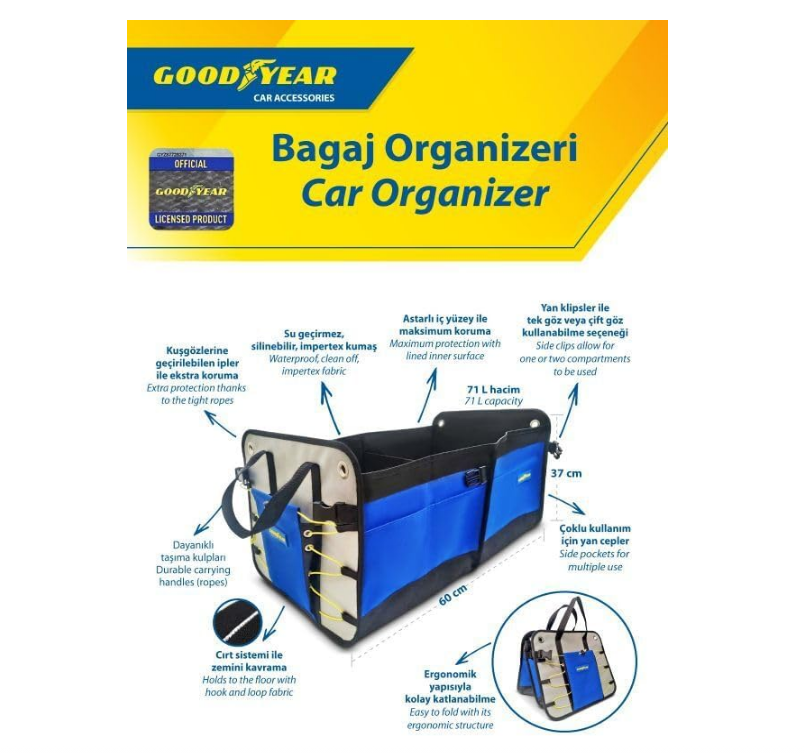Goodyear Bagaj Organizeri 401012Oto Bakım