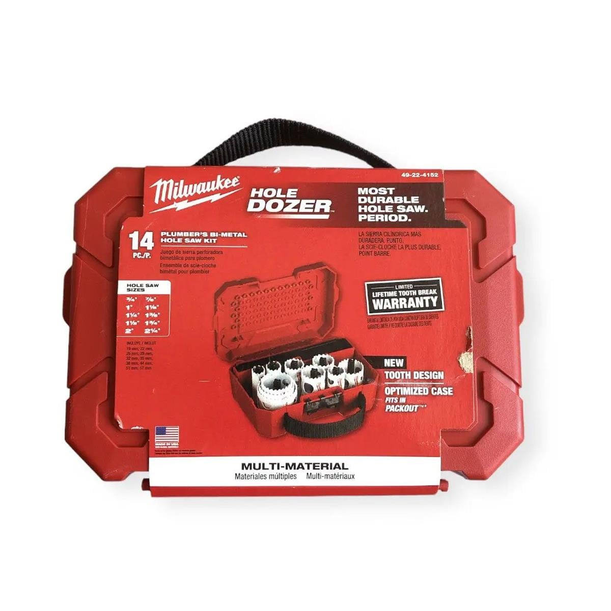Milwaukee Panç Takımı 14 Parça Bi-Metal 49224152Panç Grubu
