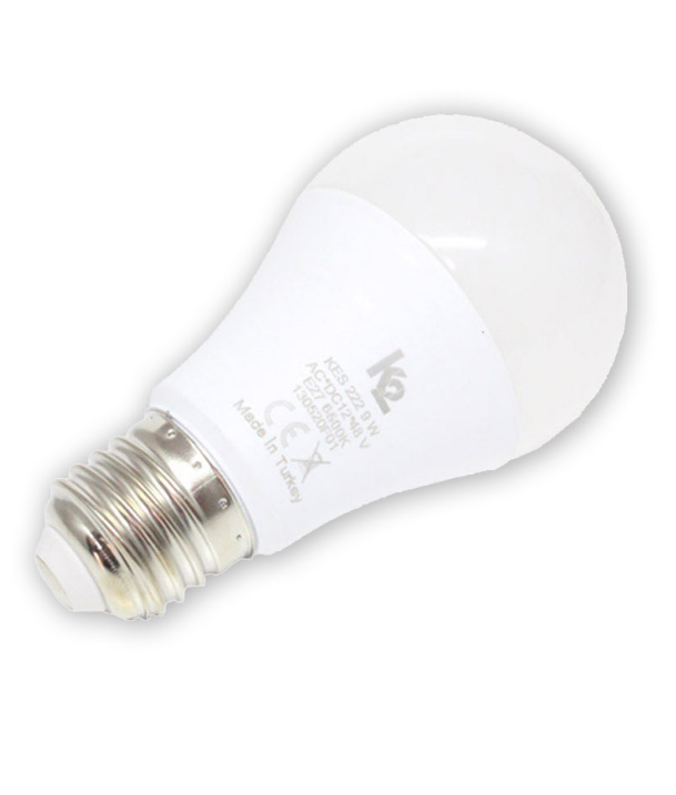 K2 Led Şarjlı Ampul E27 9W Beyaz  Kes075Led Ampuller