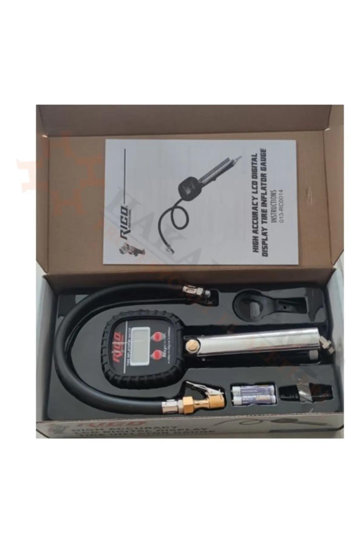 Rico RC0014 Lcd Dijital Profesyonel Lastik Şişirme Tabancası 10 BarEl Pompaları