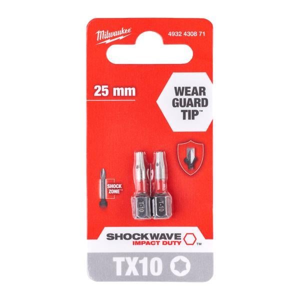 Milwaukee Bits Uç TX10 25MM 2'Lİ Paket 4932430871Bits Uçlar ve Adaptörler