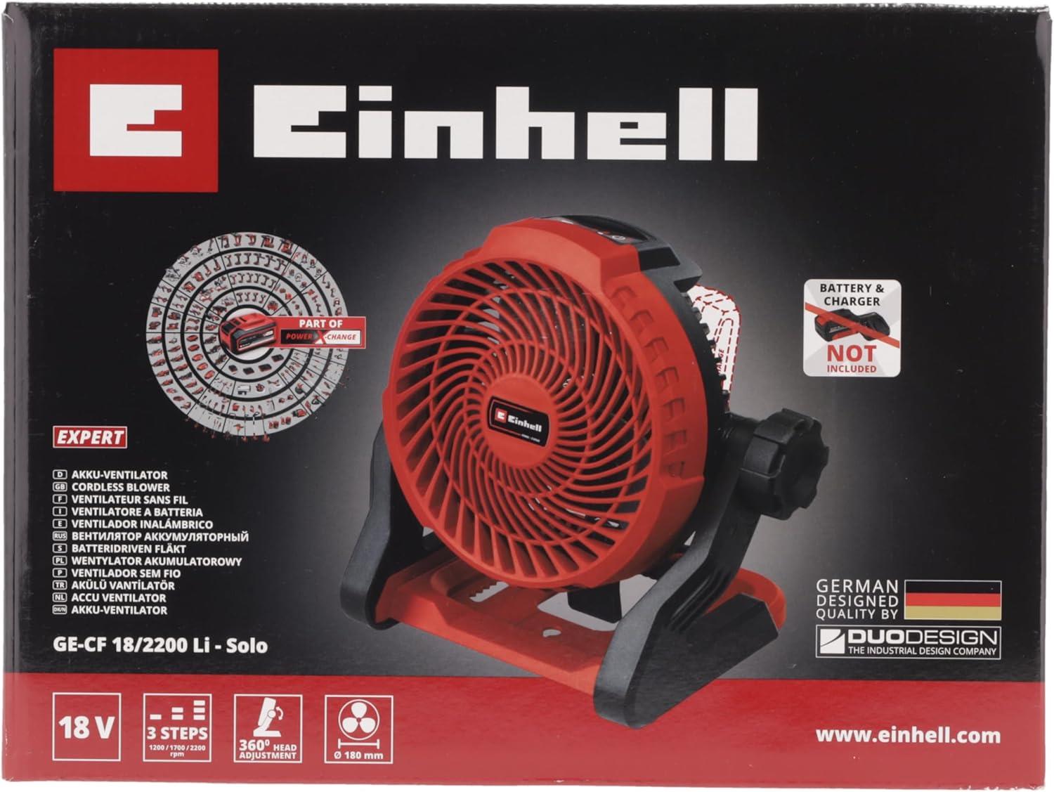 Einhell GE-CF 18/2200 Li - Solo Akülü Vantilatör (Aküsüz) 3408035Vantilatörler
