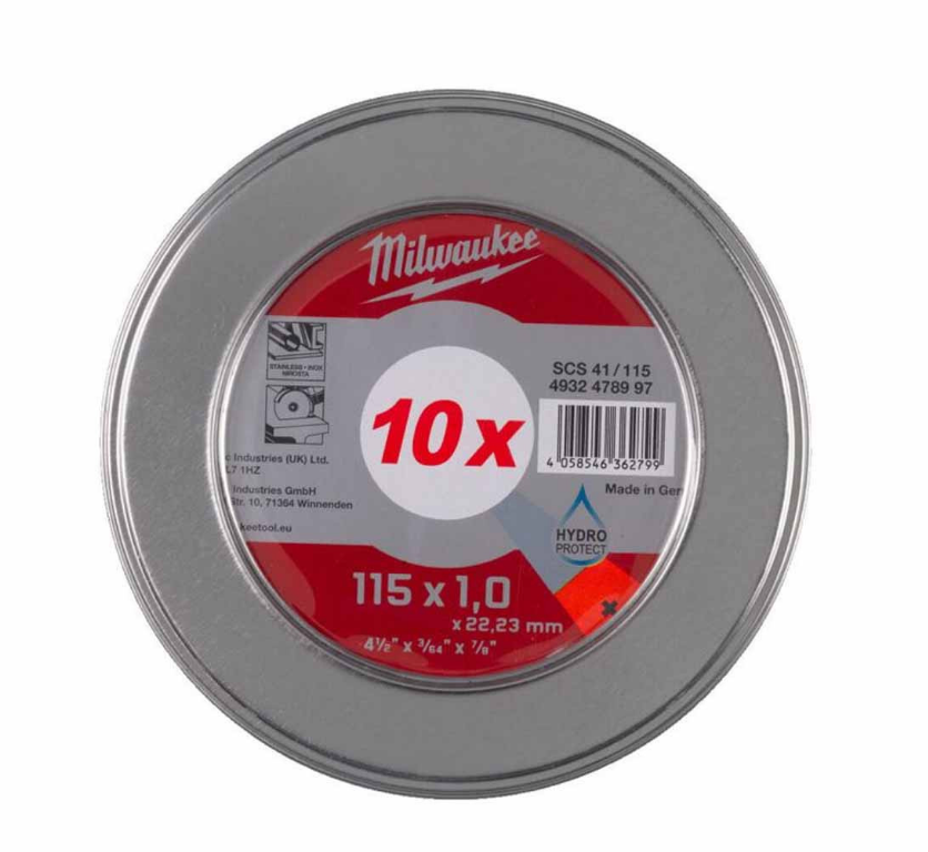 Milwaukee İnox Kesme Taşı Metal Kutu 10'LU 4932478997Kesiciler