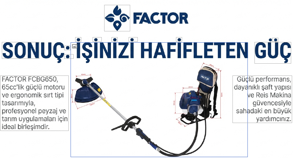 Factor Benzinli Sırt Tırpan 3 HP FCBG650Sırt Tırpanları