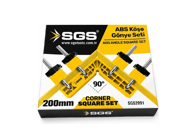 Sgs Abs Köşe Gönye Seti 200 mm SGS2091Gönyeler