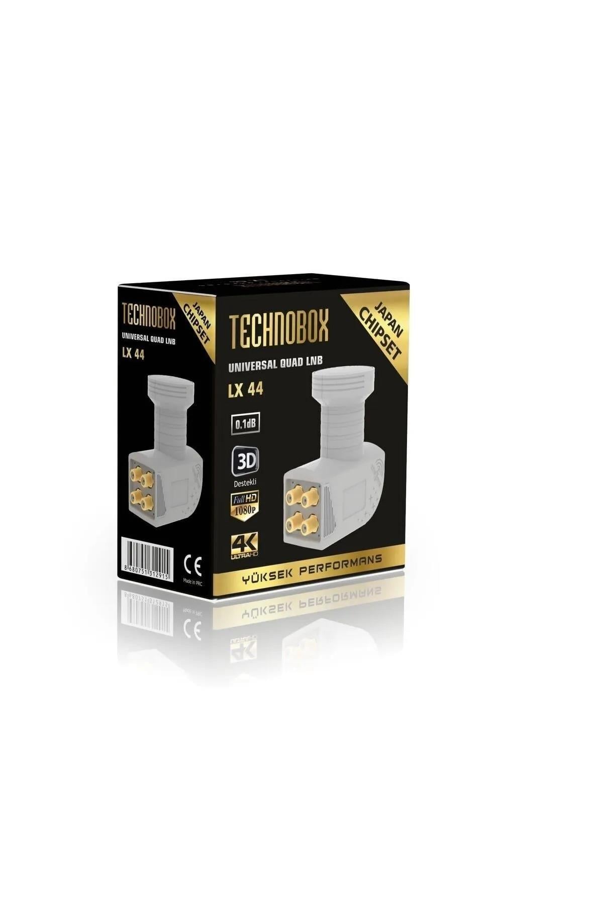Technobox LX-22 Universal Dual İkili Lnb Japan Chipset 3d Ve 4k Yayınlarına UygundurBağlantı Elemanları