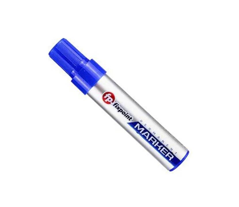 Fixpoint K-4993 Marker Kalemi Kesik Uç 6MM Mavi Paint Marker Kalemleri