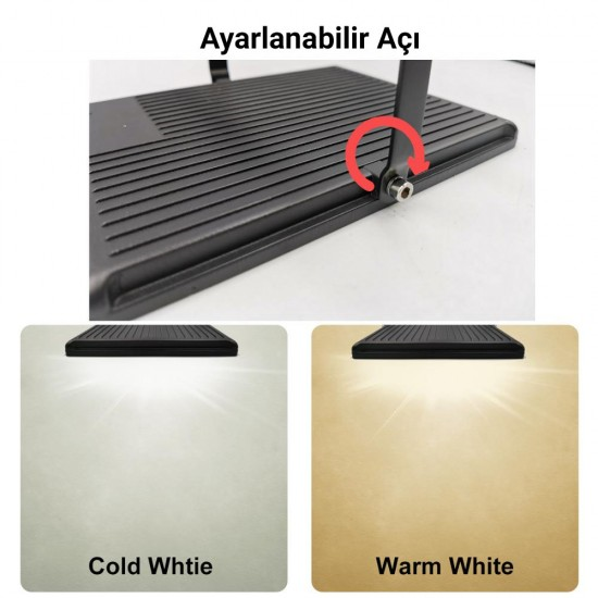 Ack Led Projektör 50 W Beyaz AT62-05032Led Panel Armatürler