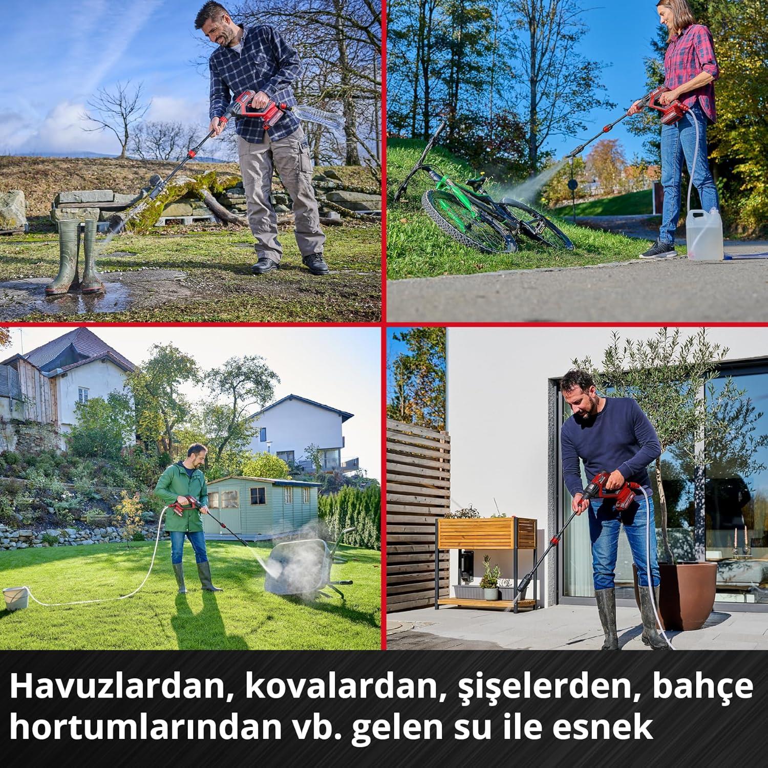 Einhell Hypresso 18/24-1 Akülü Yüksek Basınçlı Yıkama 4140135Basınçlı Yıkama Makinaları