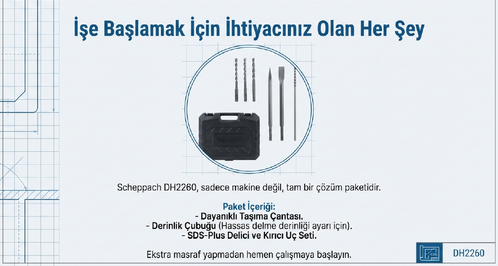 Scheppach Elektrikli Kırıcı Delici DH2260Kırıcı-Delici Matkaplar