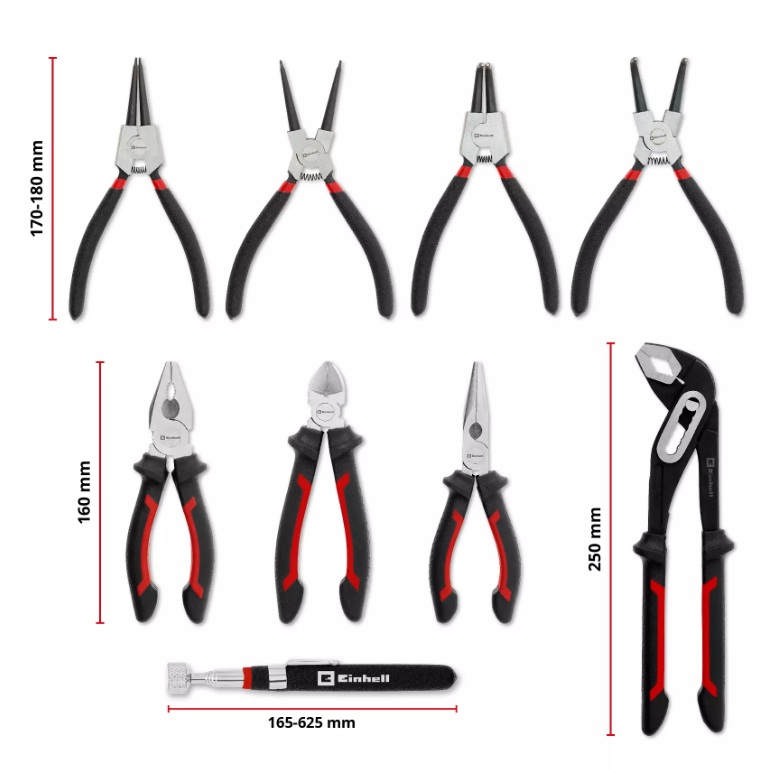Einhell Pense Seti 9 Parça 370522Penseler