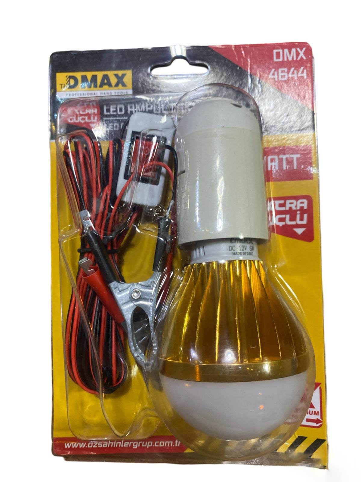 Dmax DMX-4644 Led Ampül Akü Tavkiye Kablolu 12V 5WLed Ampuller