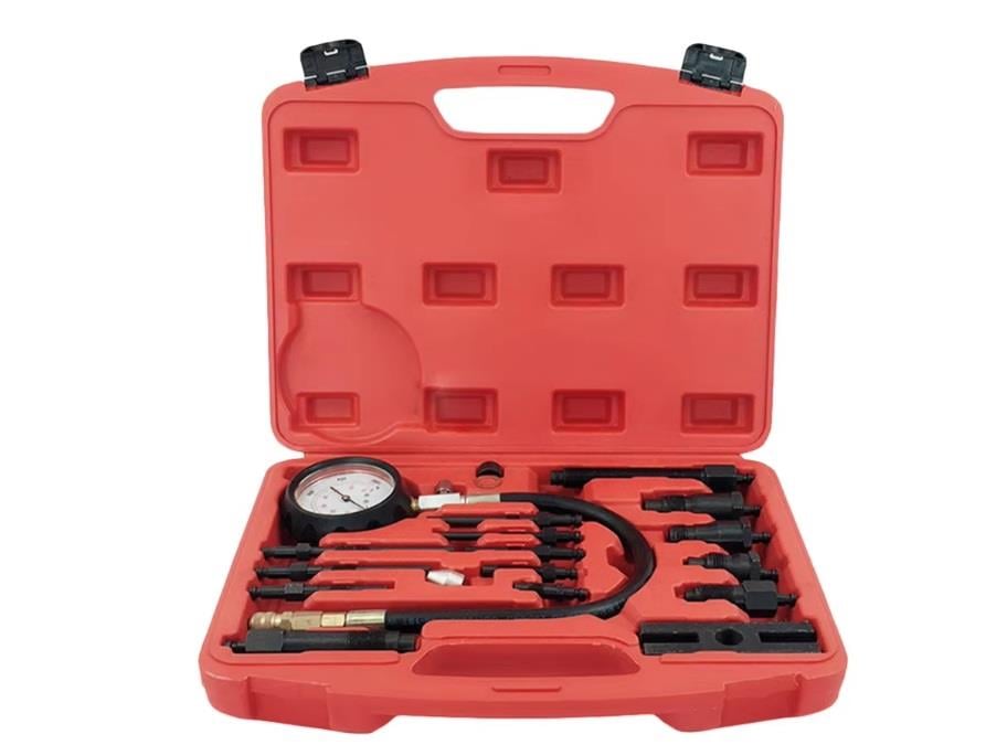 Rico 013-KK1123 Dizel Motor Kompresyon Test Kiti Cihazı 17 ParçaEl Aletleri