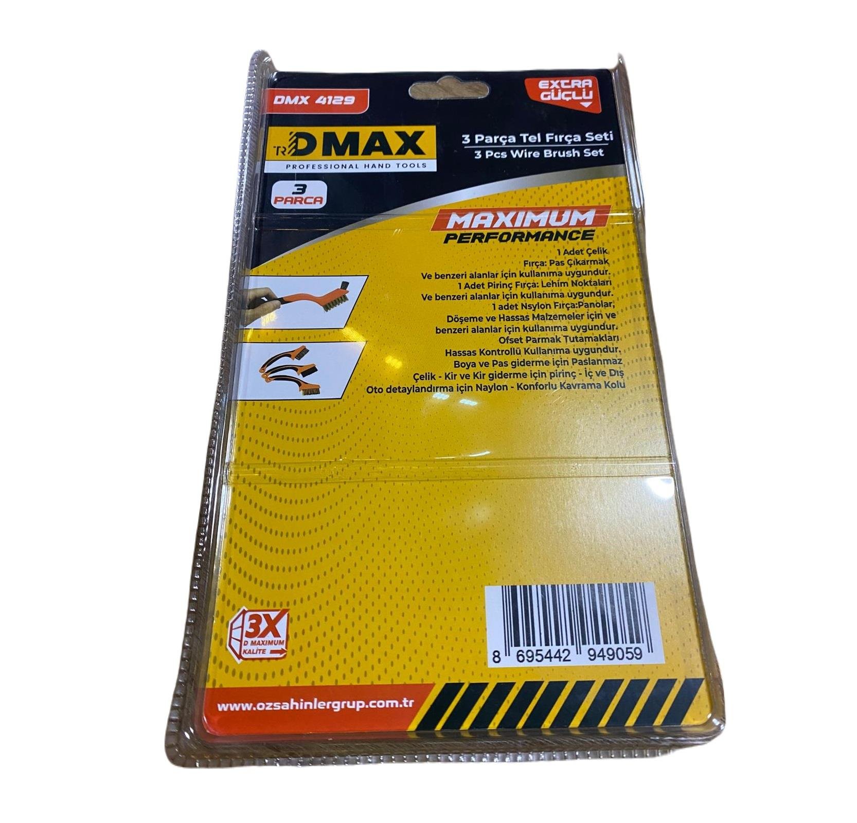 Dmax 4129 3 Parça Tel FırçaTel Fırçalar