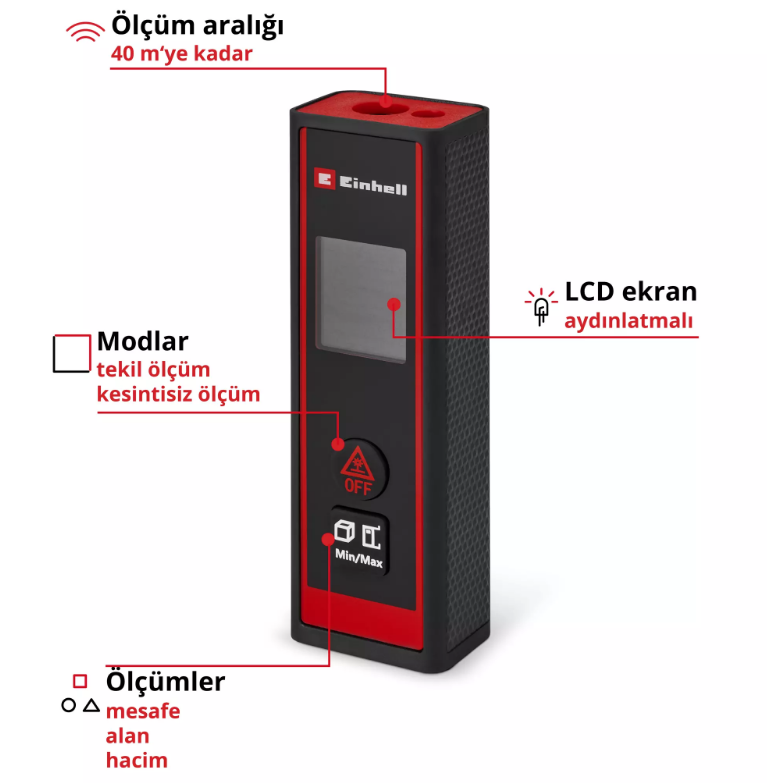 Einhell Tc-Ld 40 R Lazer Ölçü Aleti 2270078Lazer Metreler