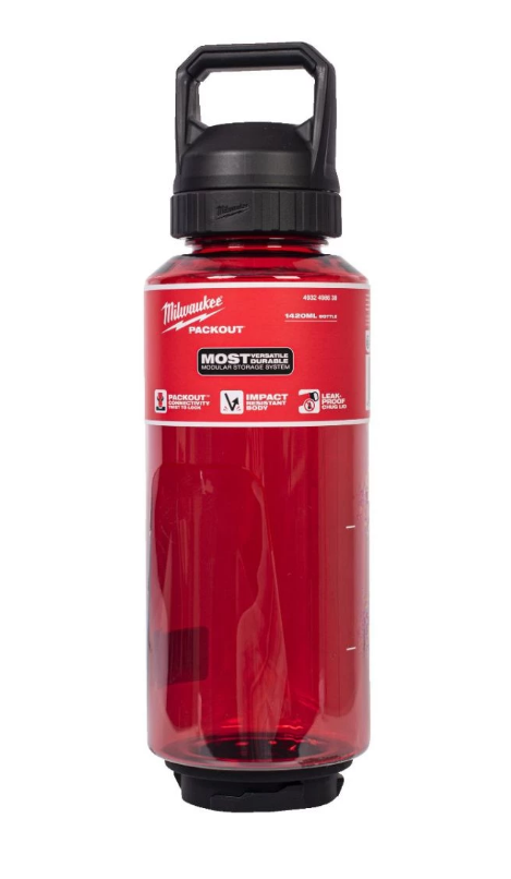 Milwaukee Packout Termos Şişe 1420 ML Kırmızı Kapaklı 4932498638Termoslar