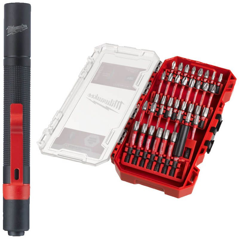 Milwaukee Bits Uç Set 39 Parça Led Fener 4932860932Bits Uçlar ve Adaptörler