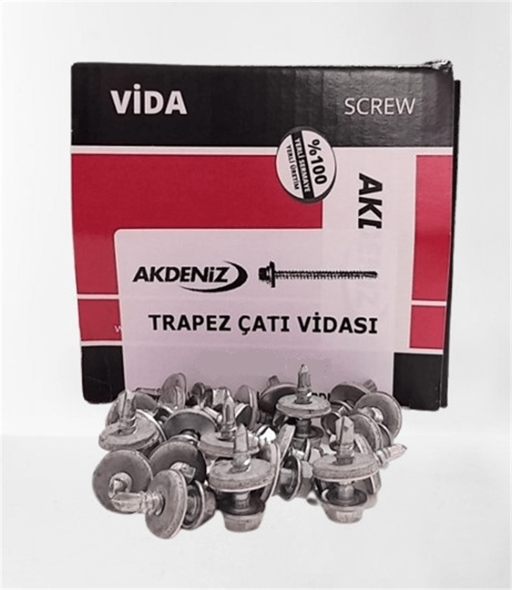 AAkdeniz Trapez Çatı Vidası 4,8X19 (700 ADET)Trapez Vidalar