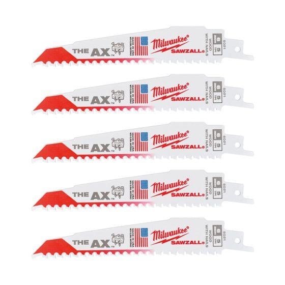 Milwaukee Kılıç Testere 150 MM Ahşap-Alüminyum 5'li 48005021Tilki Kuyruğu Testereler Ve Aksesuarları