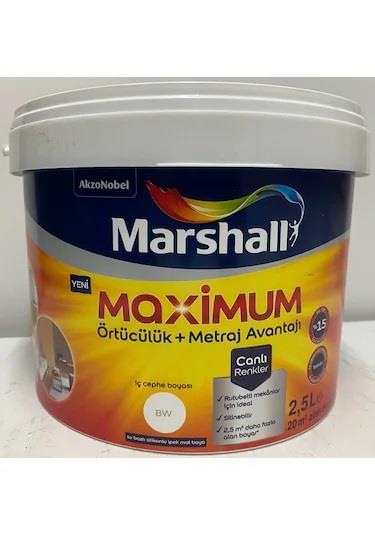 Marshall Maximum Silikonlu İpek Mat BW Baz 2.5 LTİç Cephe Boyaları