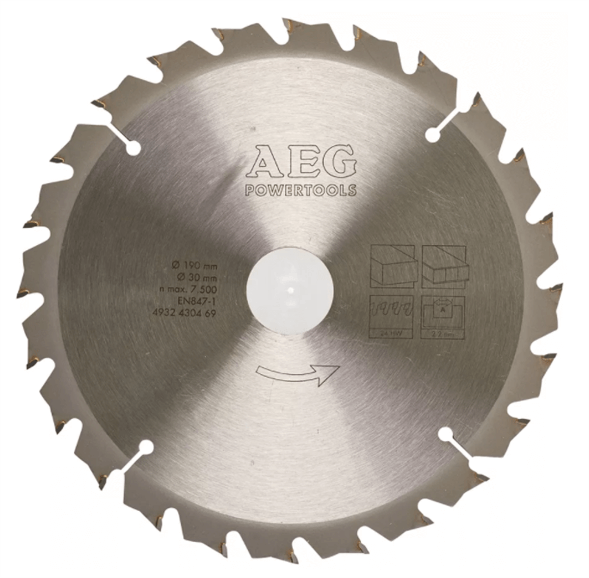 Aeg Sunta Kesme Testeresi 190x30mm 24 Diş 4932430469