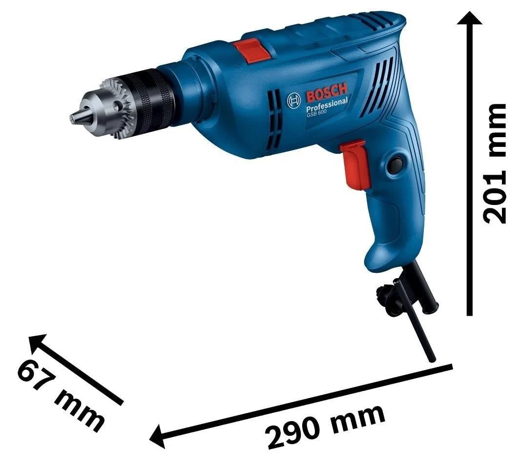 Bosch GSB 600 Darbeli Matkap Set 600W + 100 Parça Aksesuar SetiElektrikli Darbeli Matkaplar
