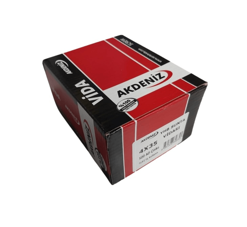 Akdeniz Sunta Vidası 5.0X60 Çinko 200 AdetSunta Vidaları