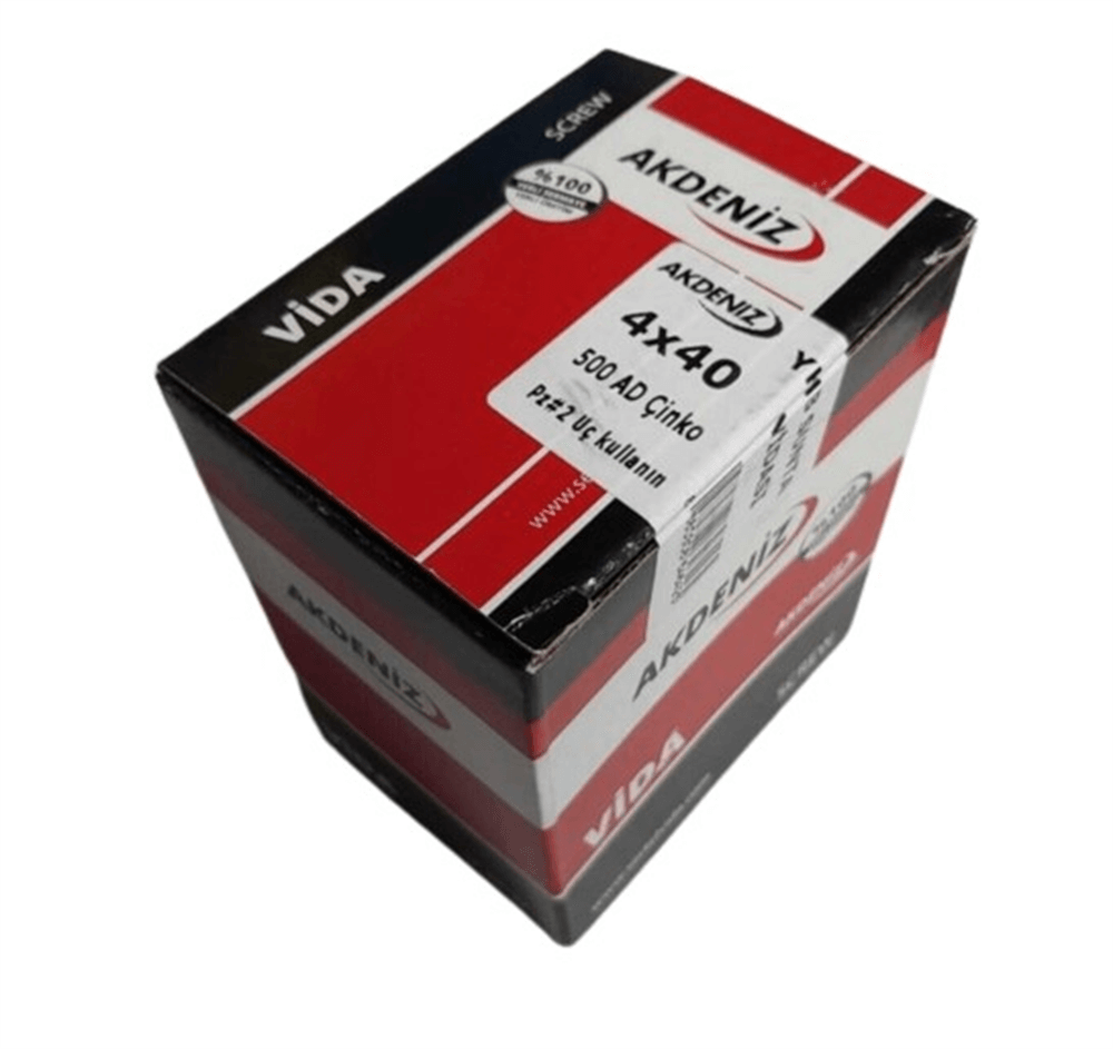 Akdeniz Sunta Vidası 5.0X60 Çinko 200 AdetSunta Vidaları