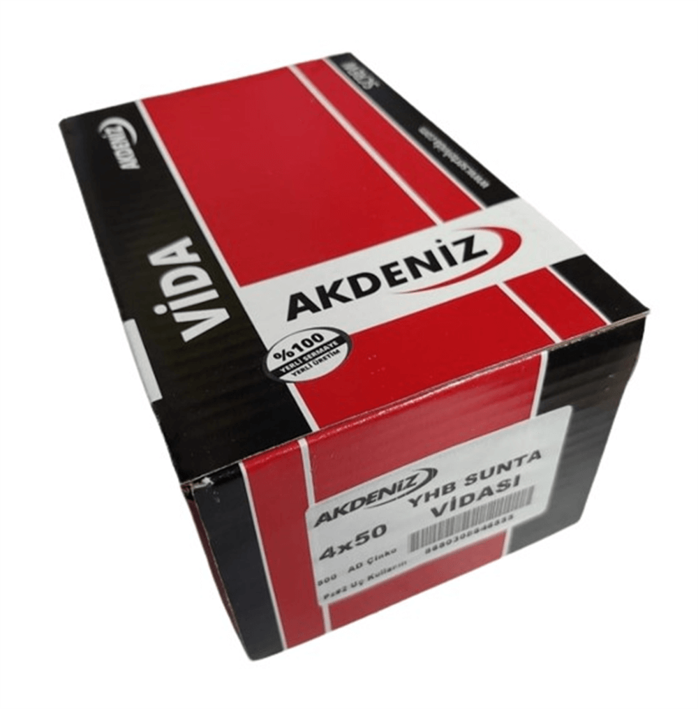 Akdeniz Sunta Vidası 5.0X60 Çinko 200 AdetSunta Vidaları