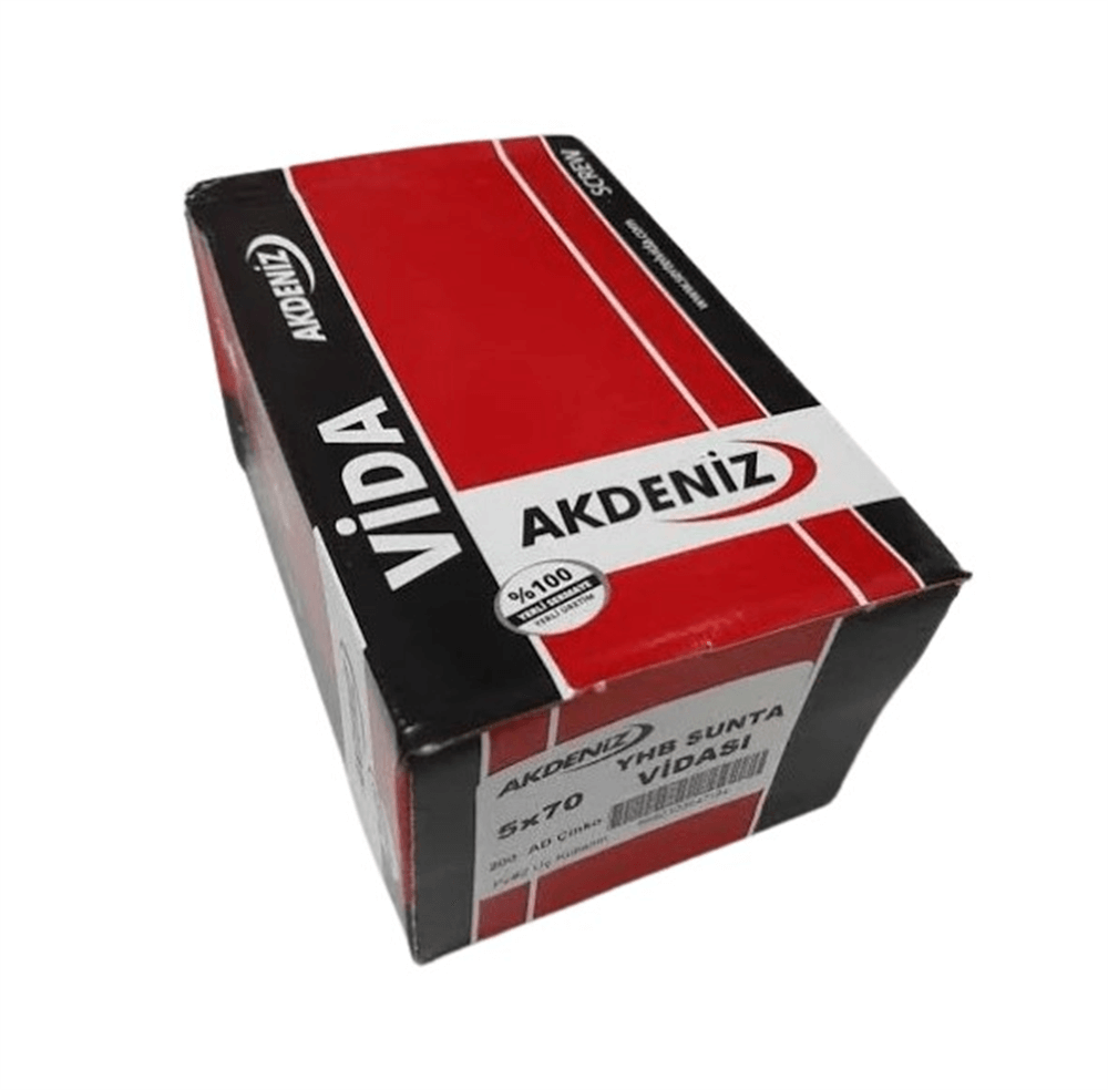 Akdeniz Sunta Vidası 5.0X60 Çinko 200 AdetSunta Vidaları