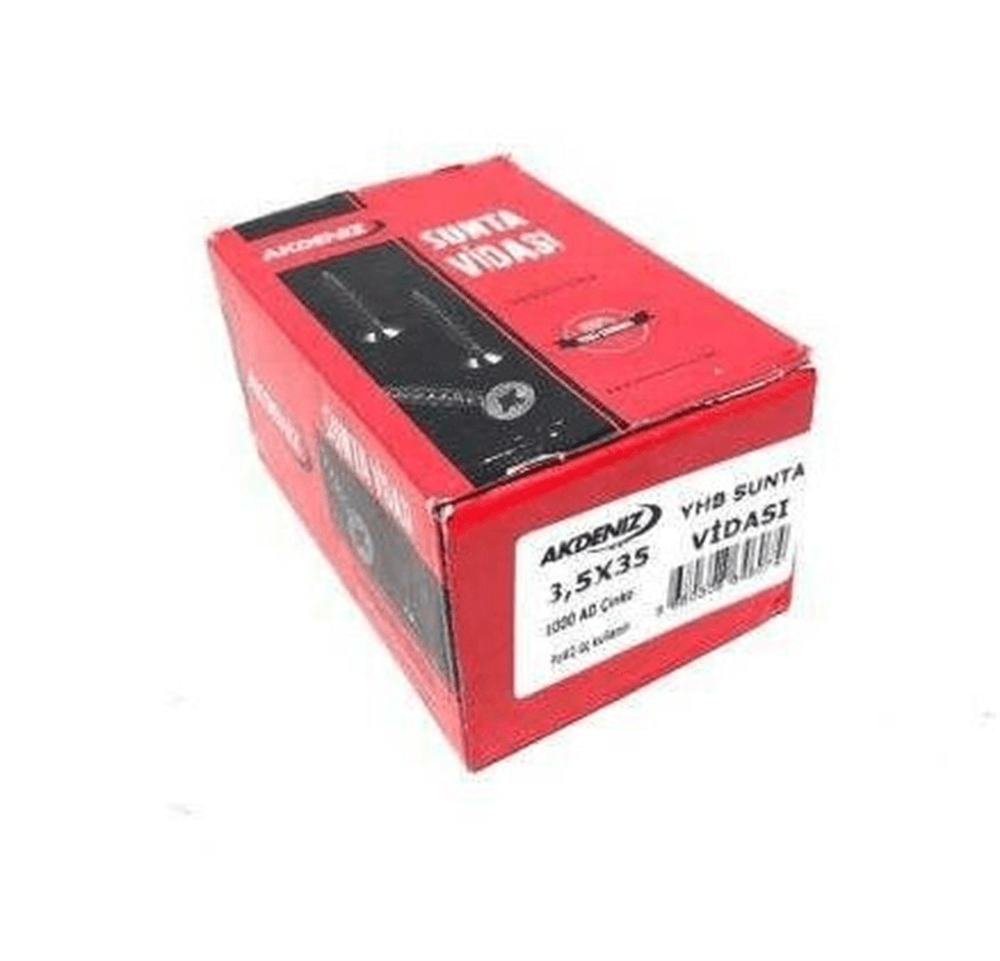 Akdeniz Sunta Vidası 5.0X60 Çinko 200 AdetSunta Vidaları