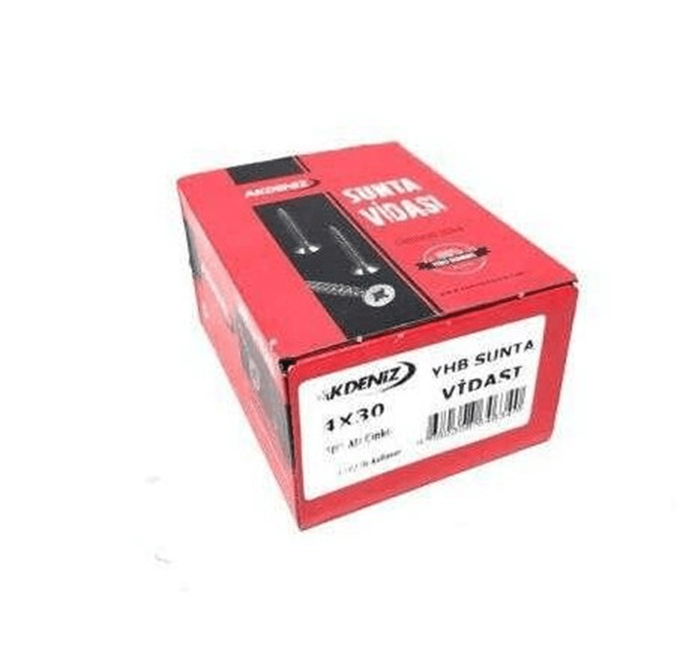 Akdeniz Sunta Vidası 5.0X60 Çinko 200 AdetSunta Vidaları