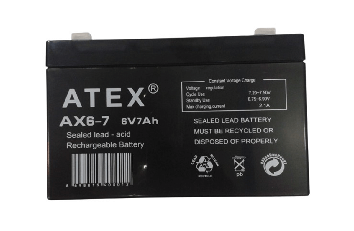 Atex Akü 6V 7AHAkü ve Dönüştürücüler