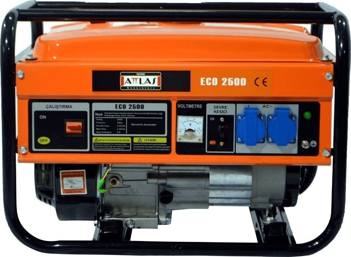Attlas Eco 2500 2.2 KVA Benzinli (monofaze) Jeneratör