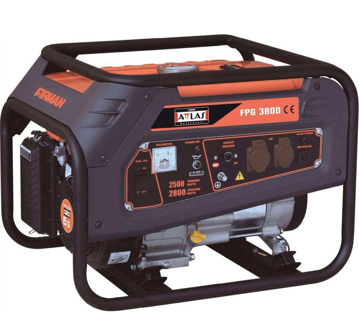 Attlas Fpg 3800 Firman Benzinli Jeneratör 3.5 KVA (monofaze)