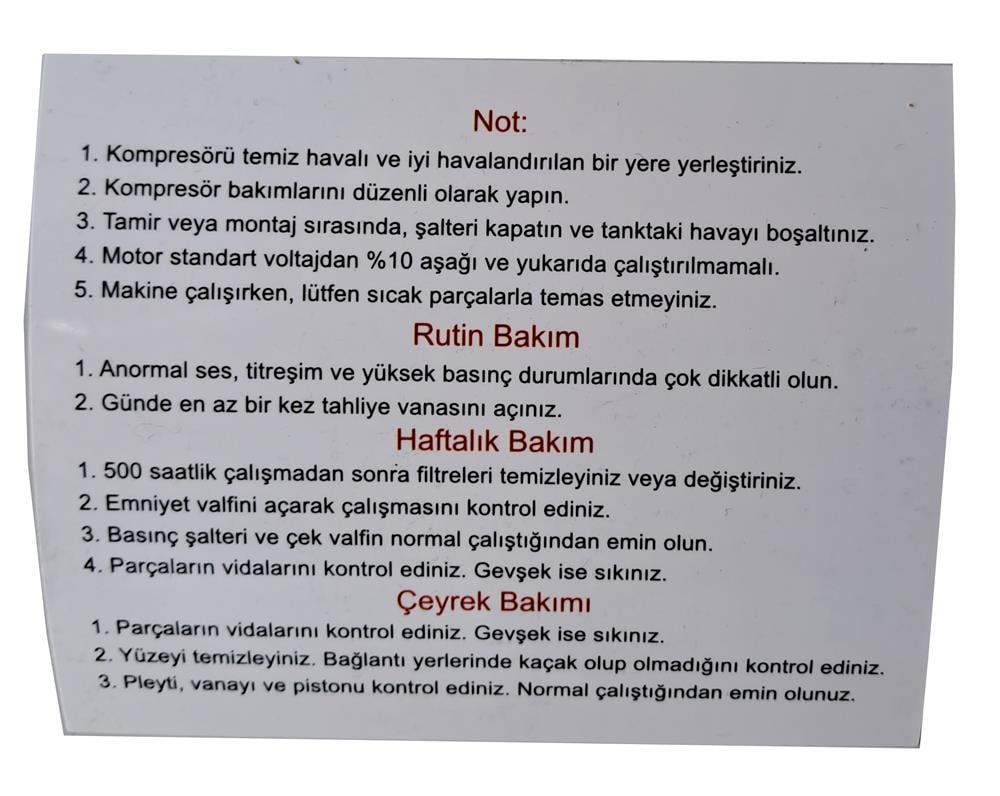 Attlas Sessiz Monofaze Kompresör 50 LT 1.5 HP SK2050Monofaze