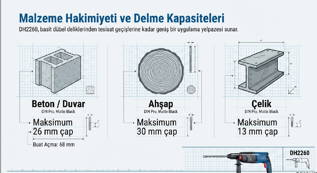 Scheppach Elektrikli Kırıcı Delici DH2260Kırıcı-Delici Matkaplar