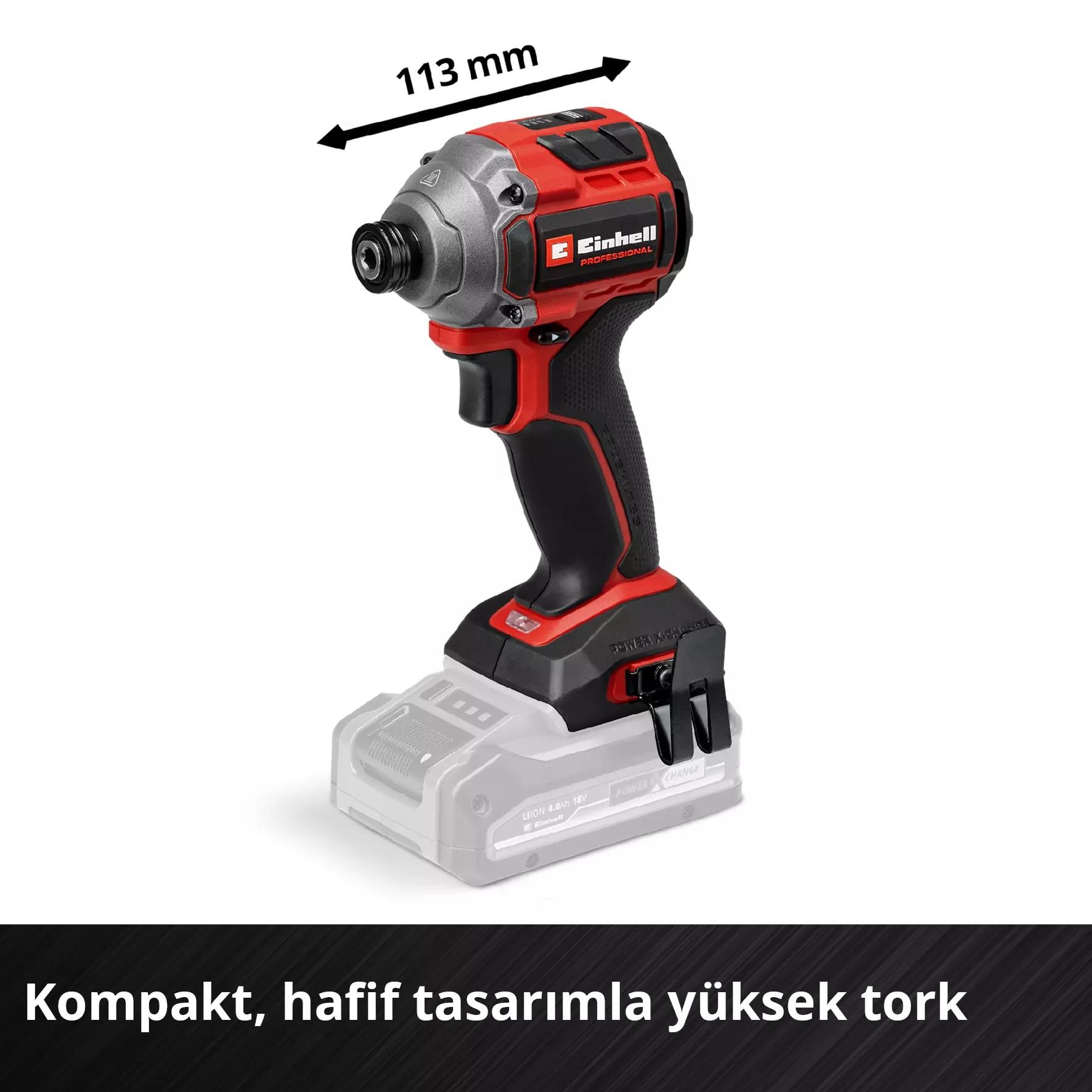 Einhell TP-CI 18/250-C Lİ BL Solo Kompakt Darbeli Somun Sıkma 4510095Akülü Somun Sıkma Makinaları