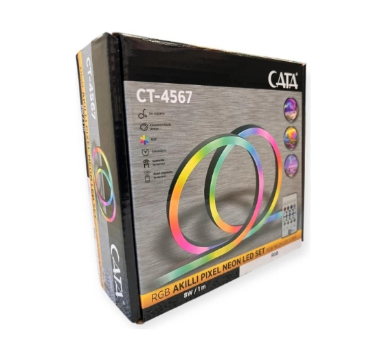 Cata Rgb Akıllı Pıxel Neon Led Set 8w 5mt CT-4567Led Grubu