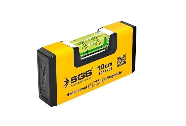 Sgs Alüminyum Mıknatıslı Su Terazi Mini 10 CM SGS1707Su Terazileri