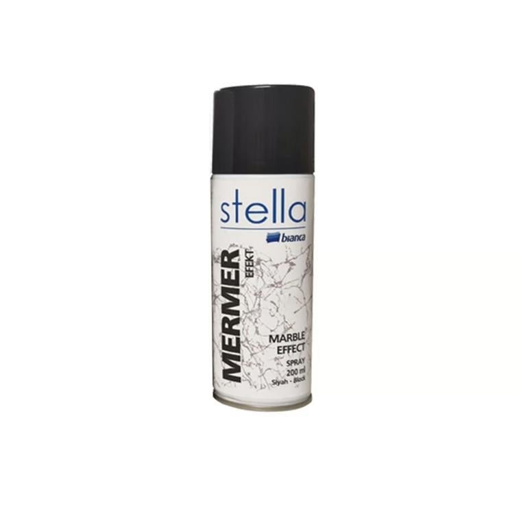 Bianca Stella Mermer Efekt Sprey Boya 200 Ml SiyahSprey Boyalar